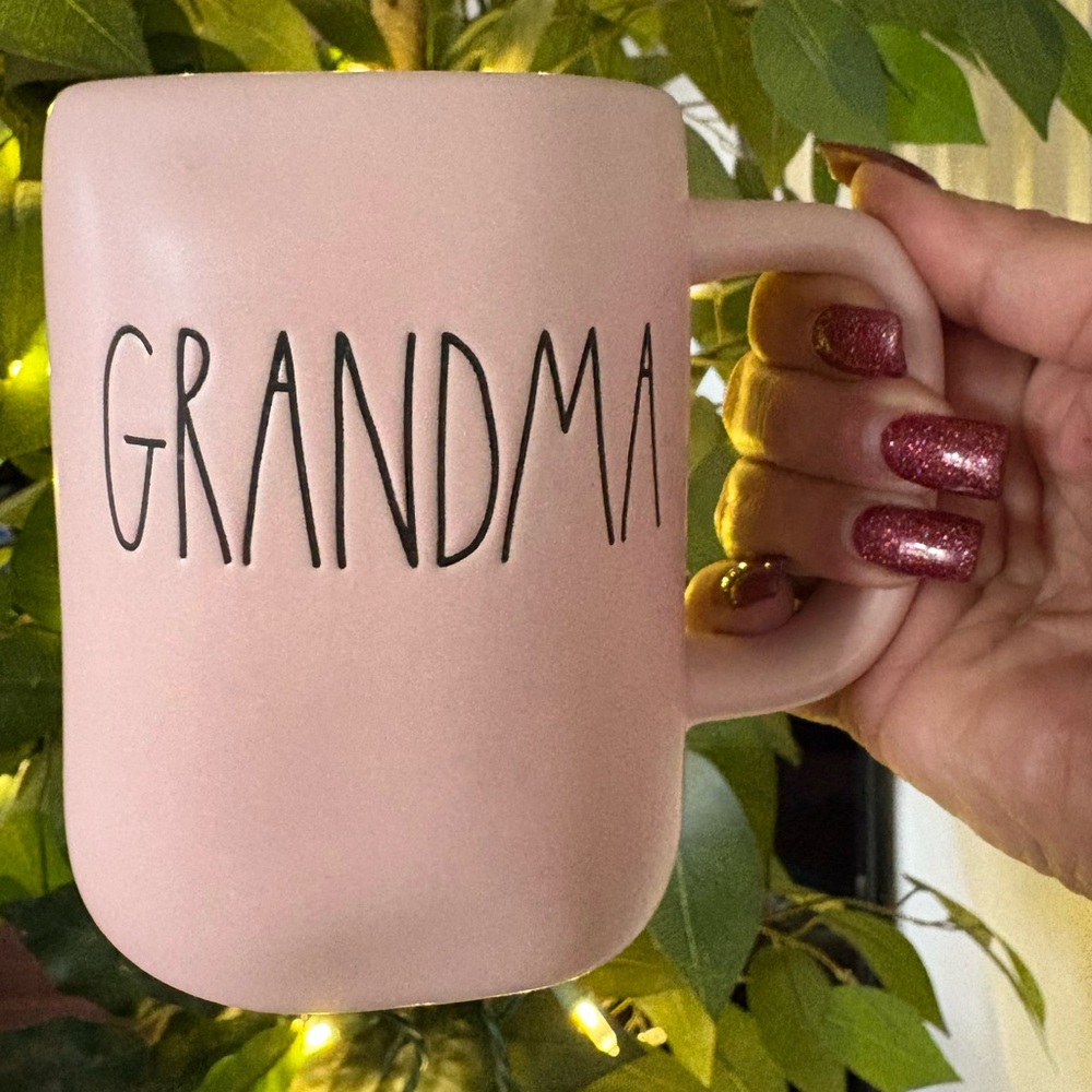 NWOT Rae Dunn Pink Grandma Mug 20 Oz